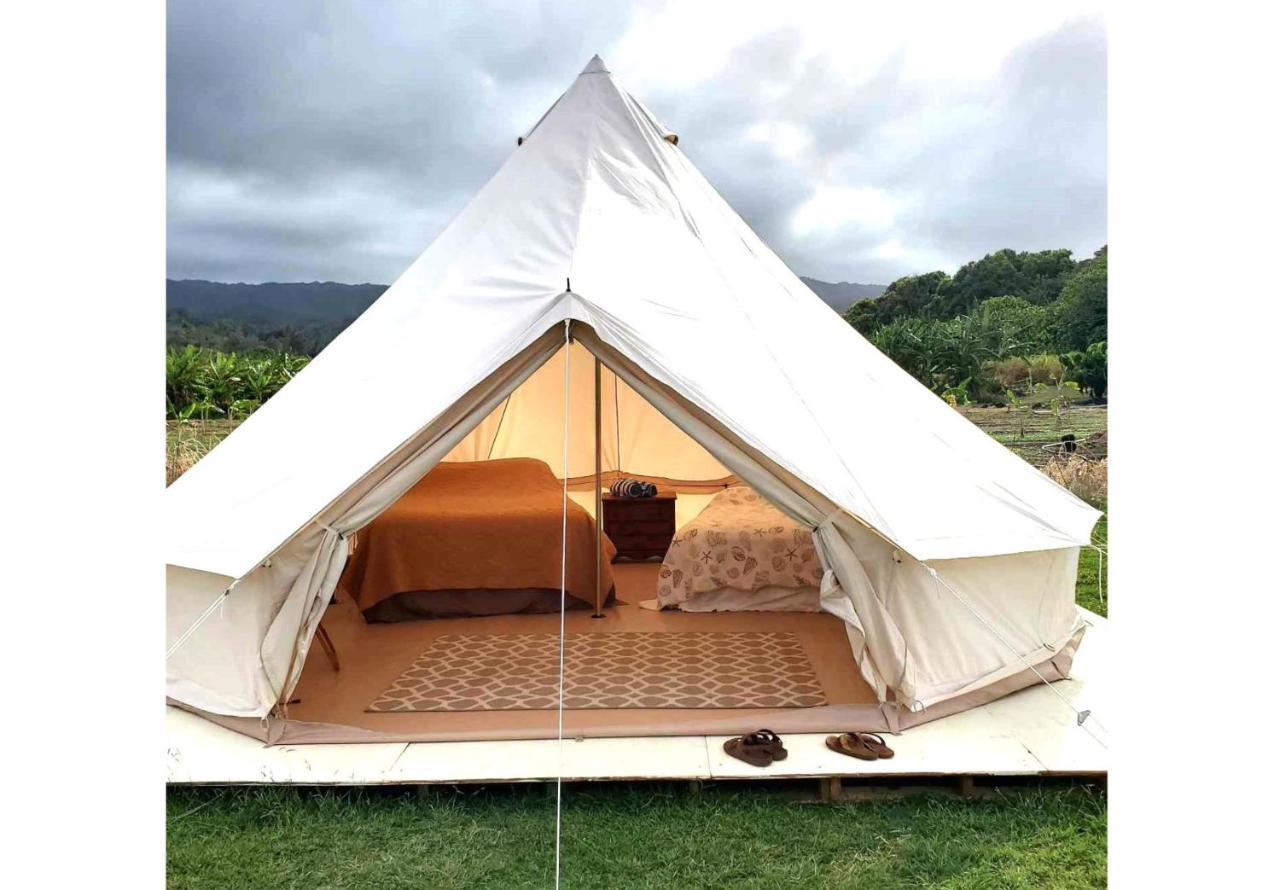 Maleka Farm: Tent Glamping North Shore Oahu Laie Exteriör bild