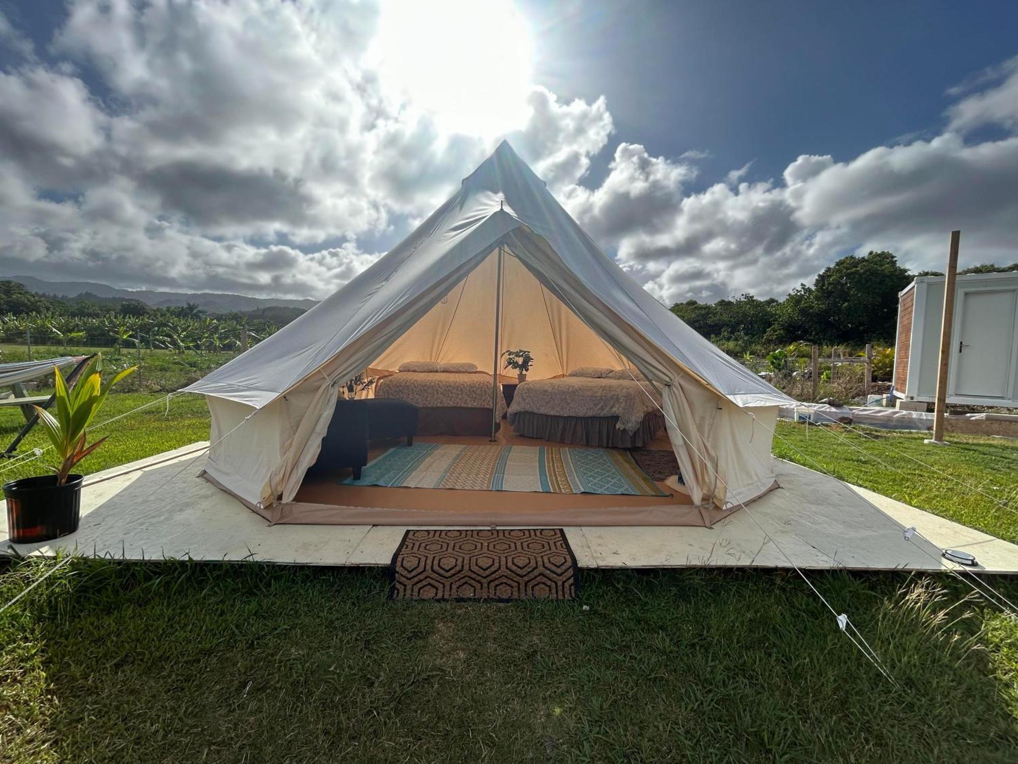 Maleka Farm: Tent Glamping North Shore Oahu Laie Exteriör bild