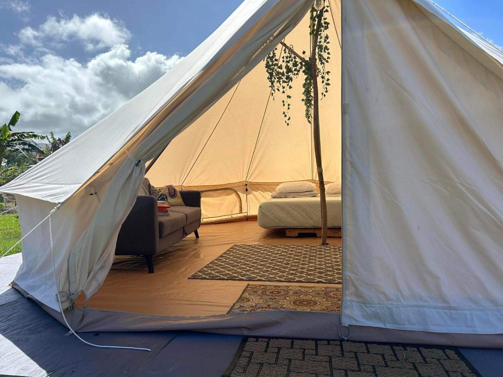 Maleka Farm: Tent Glamping North Shore Oahu Laie Exteriör bild