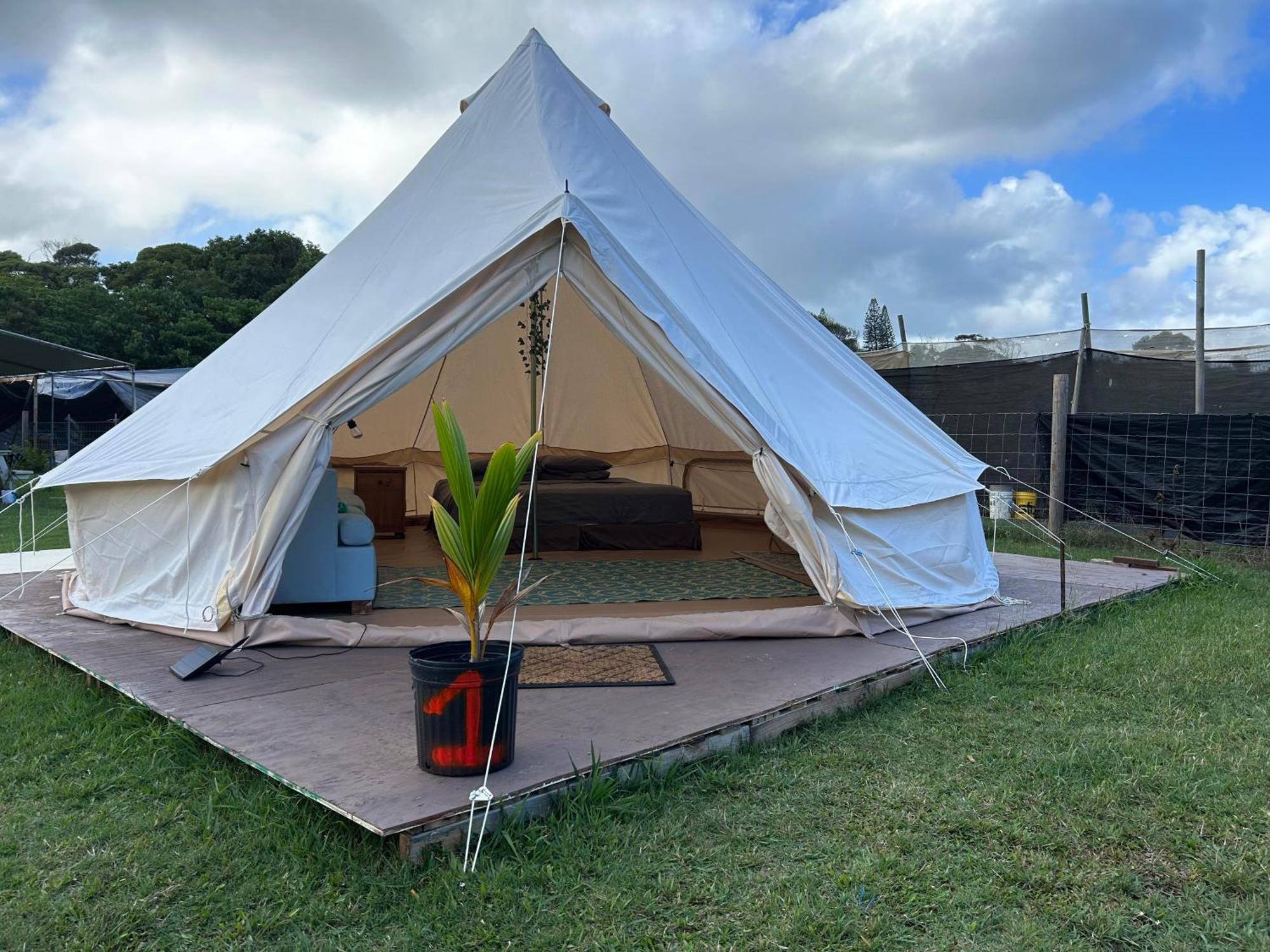 Maleka Farm: Tent Glamping North Shore Oahu Laie Exteriör bild